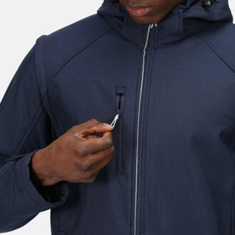 Regatta Heren erasmus 4 in 1 jas soft shell - maat S Blauw