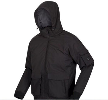 Regatta Heren faizan hooded waterdichte jas Zwart - L