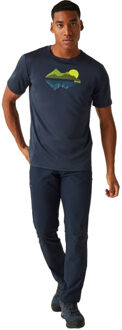 Regatta Heren fingal viii berg t-shirt Blauw - XXXL