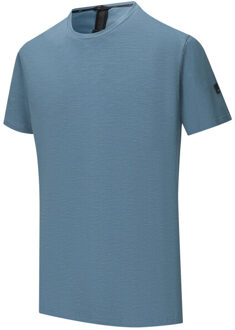 Regatta Heren finlo logo t-shirt - maat XL Blauw
