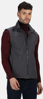 Regatta Heren flux softshell bodywarmer / mouwloos jasje waterafstotend en windbestendig Grijs - 4XL