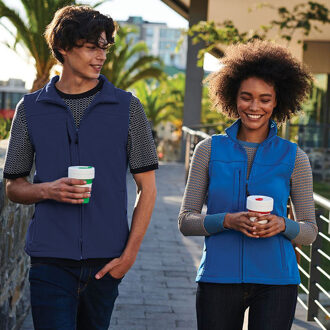 Regatta Heren Flux Softshell Bodywarmer / Mouwloos Jasje (Waterafstotend & Windbestendig) (Marine/Navy) - XS