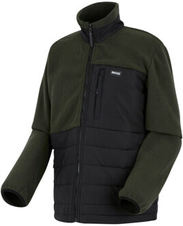 Regatta Heren frankie borg full zip hybride jas - maat S Zwart