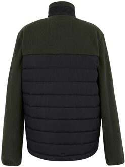 Regatta Heren Frankie Borg Full Zip Hybride Jas (Zwart/Donkere Khaki) - 3XL