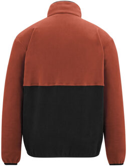 Regatta Heren Frankie Colour Block Full Zip Fleecejack (Baksteen rood/zwart) - maat XL