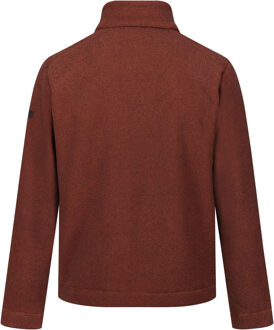 Regatta Heren Garrian II Full Zip Fleece Jacket (Verbrande Henna) Bruin/marineblauw - S