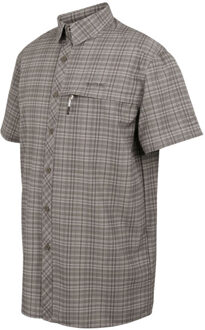 Regatta Heren geruit reisshirt - maat S Bruin