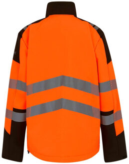 Regatta Heren hi-vis 3 layer soft shell jas Zwart - XL