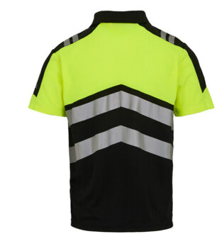Regatta Heren hi-vis poloshirt Zwart - 4XL