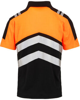 Regatta Heren hi-vis poloshirt Zwart - XL