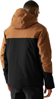 Regatta Heren Highton Stretch Gewatteerde Jas (Notenbruin/Zwart) - XL