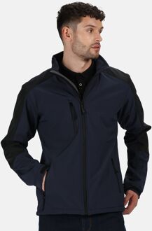 Regatta Heren Hydroforce 3-laags Softshell-jasje (windbestendig, waterafstotend en ademend) (Marine / Zwart) - maat M Navy