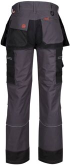 Regatta Heren Infiltrate Softshell Stretch Werkbroek (Strijkijzer/zwart) Donkergrijs - 46W/32L