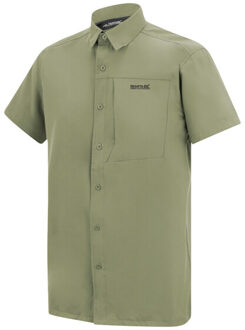Regatta Heren insectenwerend reisshirt met korte mouwen Groen - L