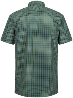 Regatta Heren Kalambo VIII Geruit Overhemd (Pikant groen/Marokkaans blauw) - maat Licht Groen