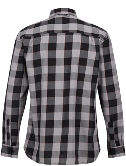 Regatta Heren Lance geruit overhemd (Donkergrijs/Zwart) - S
