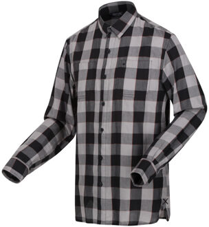 Regatta Heren lance vet geruit overhemd Grijs - XS