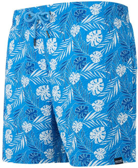 Regatta Heren loras leaf seersucker zwemshort Blauw