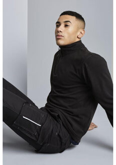Regatta Heren micro zip neck fleece top (170 gsm) Zwart - 4XL