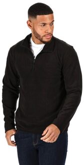 Regatta Heren Micro Zip Turtle Neck Fleece Sweater (Zwart) - maat XL