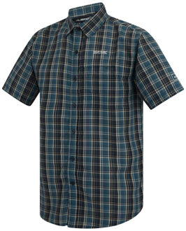 Regatta Heren mindano multi geruit overhemd met korte mouwen Oranje - L