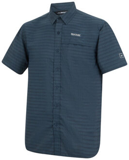 Regatta Heren mindano triangle overhemd met korte mouwen Blauw - XL