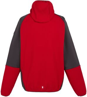 Regatta Heren Molaris Full Zip Fleecejack (Gevaar Rood/Ash) - maat M Donkerrood