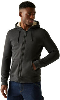Regatta Heren naddle fleece full zip hoodie Zwart - L