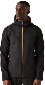 Regatta Heren navigate 2 layer soft shell jas - maat M Grijs