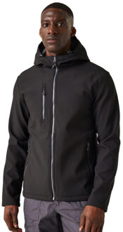 Regatta Heren navigate 2 layer soft shell jas - maat M Zwart