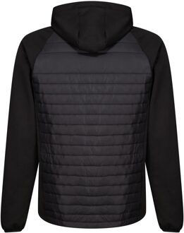 Regatta Heren Navigate Quilted Hybride Jas (Zwart/Klassiek Rood) - maat 3XL