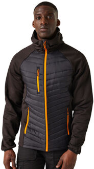 Regatta Heren navigate quilted hybride jas Zwart - S