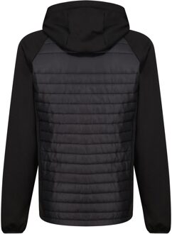 Regatta Heren Navigate Quilted Hybride Jas (Zwart/Seal Grijs) - M