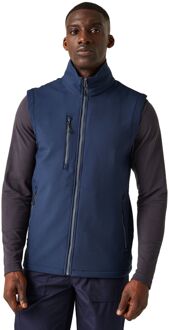 Regatta Heren Navigate Softshell 2-laags bodywarmer (Marine/Seal Grijs) - maat Navy