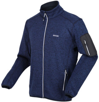Regatta Heren newhill marl full zip fleecejack Blauw - 4XL