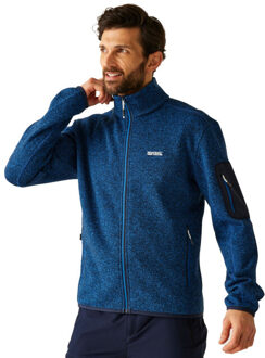 Regatta Heren newhill marl full zip fleecejack Blauw - S