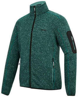 Regatta Heren newhill marl full zip fleecejack Bruin/groen - XXXL