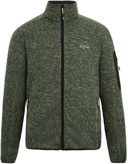 Regatta Heren Newhill Marl Full Zip Fleecejack (Lichte Salie) - maat L Salie Groen