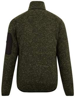 Regatta Heren newhill marl full zip fleecejack - maat M Groen