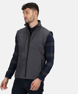 Regatta Heren octagon 3-laags printable softshell bodywarmer Grijs