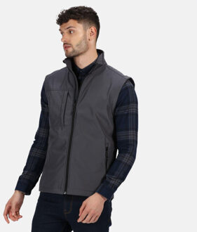 Regatta Heren octagon 3 layer printable softshell bodywarmer Grijs - M