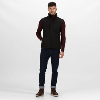 Regatta Heren octagon 3 layer printable softshell bodywarmer Zwart - 4XL