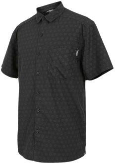 Regatta Heren overhemd met korte mouwen mindano ix circle Zwart - L