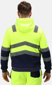 Regatta Heren Pro Hi-Vis Full Zip Jas (Geel/Zwaar) - maat