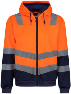 Regatta Heren Pro Hi-Vis Full Zip Jas (Oranje/Zwaar) - maat S