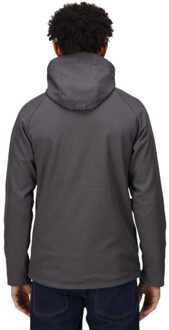 Regatta Heren repeller gevoerd soft shell jack met capuchon - maat S Grijs