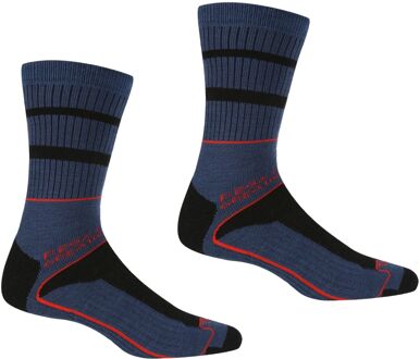 Regatta Heren samaris 3 seizoenssokken (pak van 2) Navy/blauw