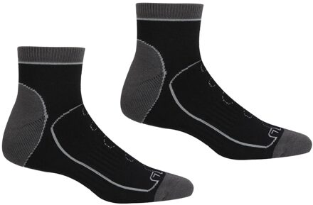 Regatta Heren samaris trail enkelsokken (pak van 2) Zwart - EU 43 - 46