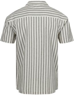 Regatta Heren shorebay ii gestreept shirt met korte mouwen - maat Wit