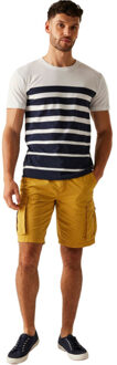 Regatta Heren shorebay iii gestreept t-shirt Wit - L
